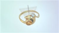 Ringe Sommer Dame Anello Con Pietra in Gelbgold Quarzo CIT DIA S S/Z - CIT DIA S S/Z
